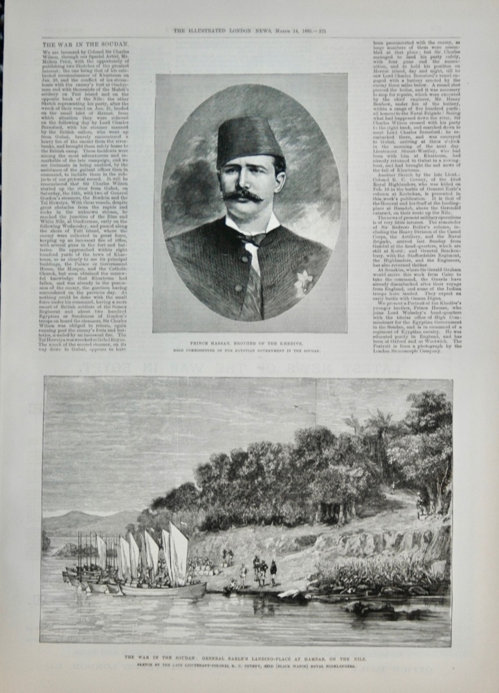 Prince Hassan - The War in the Soudan - 1885