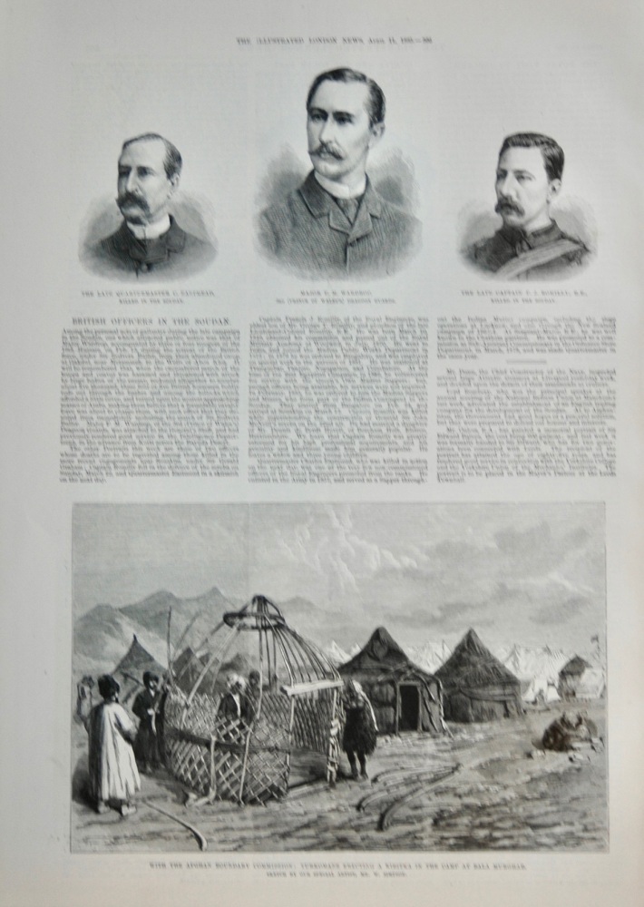 Turkomans erecting a Kibitka - 1885