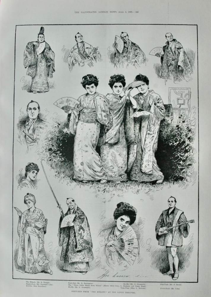 "The Mikado" at the Savoy Theatre - 1885