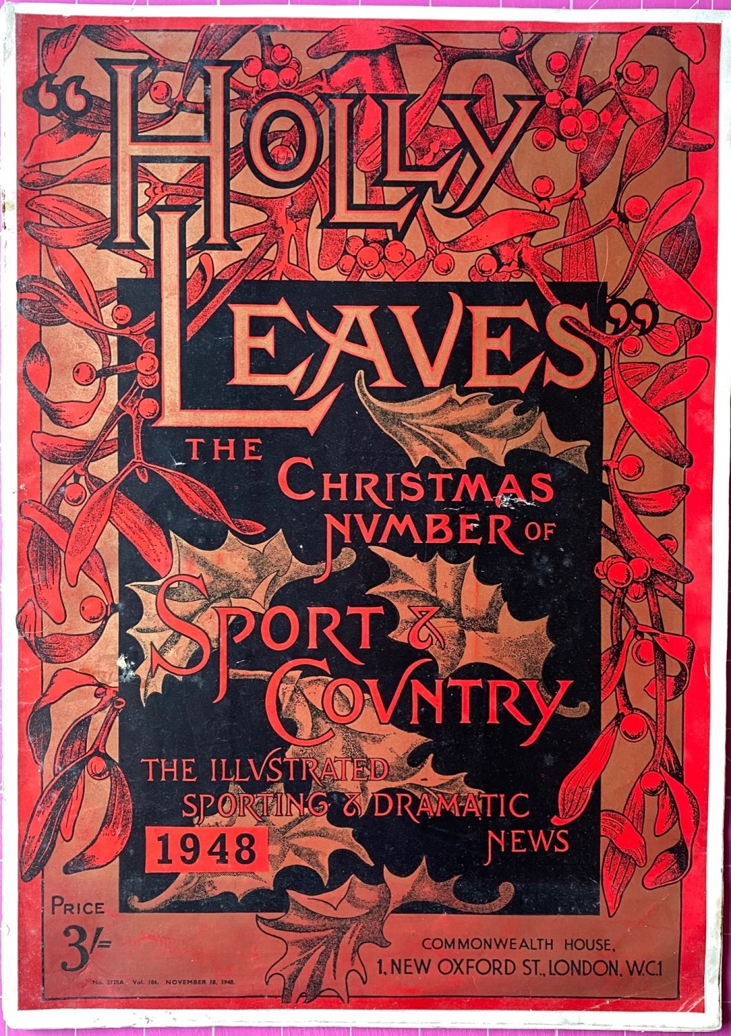 Holly Leaves - Christmas 1948