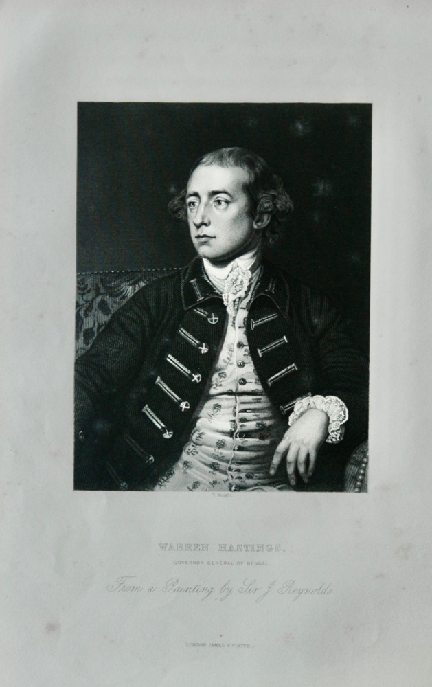 Warren Hastings - Governor General of Bengal - 1861