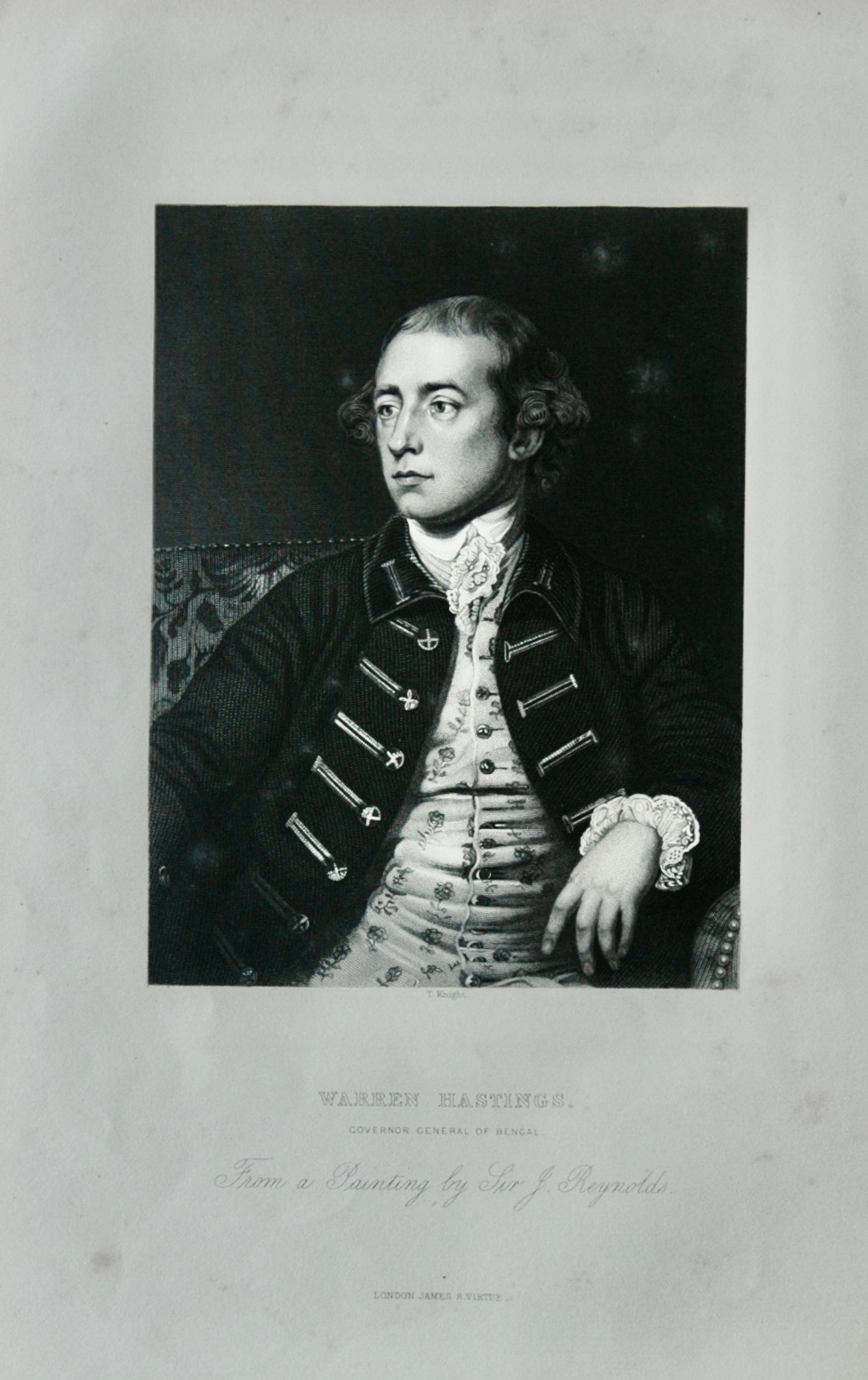 Warren Hastings - Governor General of Bengal - 1861