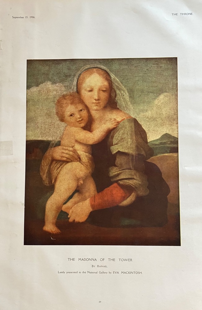 The Madonna of the Tower.  By Raphael.  1906.