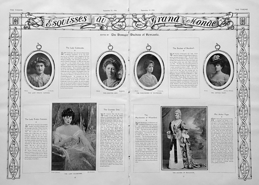 Esquisses au Grand Monde.  1906.