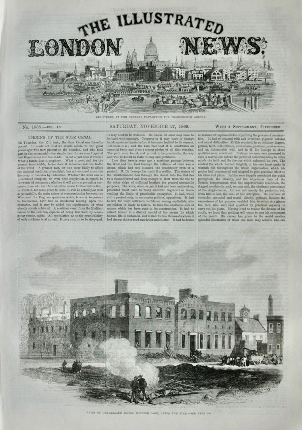 The Illustrated London News - November 27, 1869