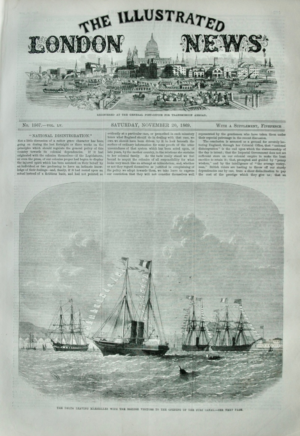 The Illustrated London News - November 20, 1869