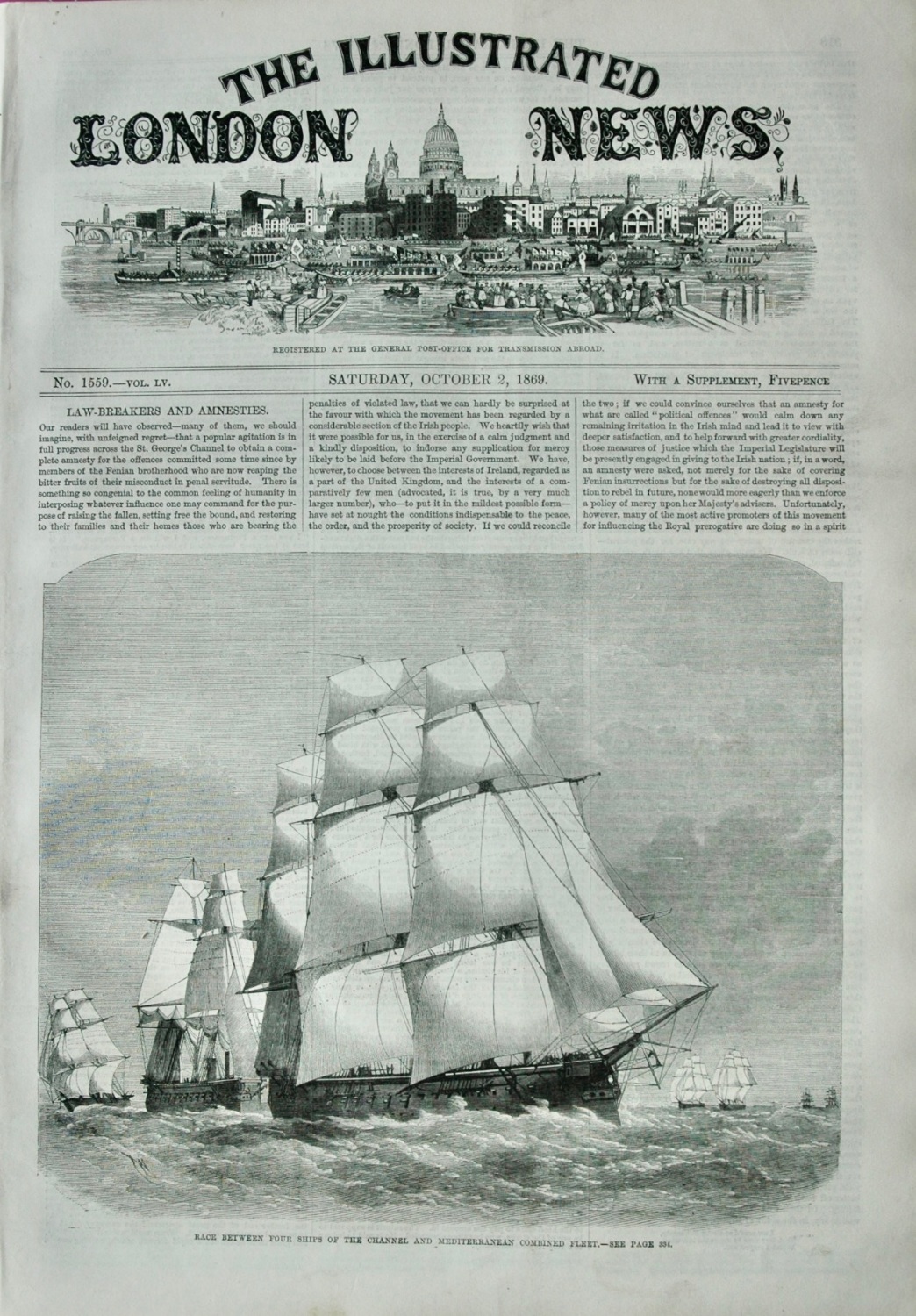 The Illustrated London News -October 2, 1869