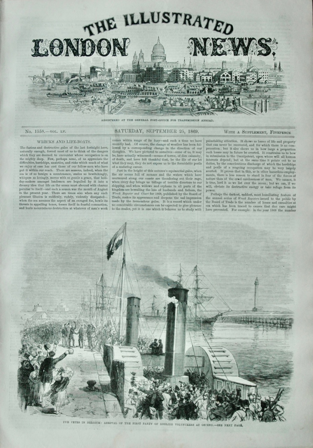 The Illustrated London News - September 25, 1869