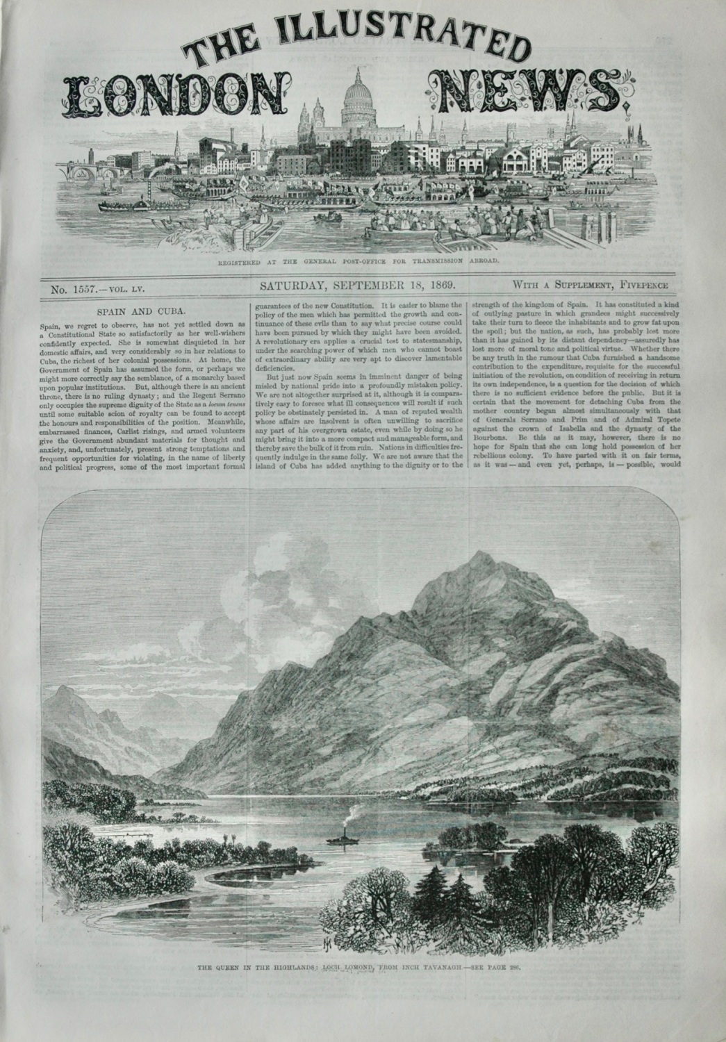 The Illustrated News - September 18, 1869