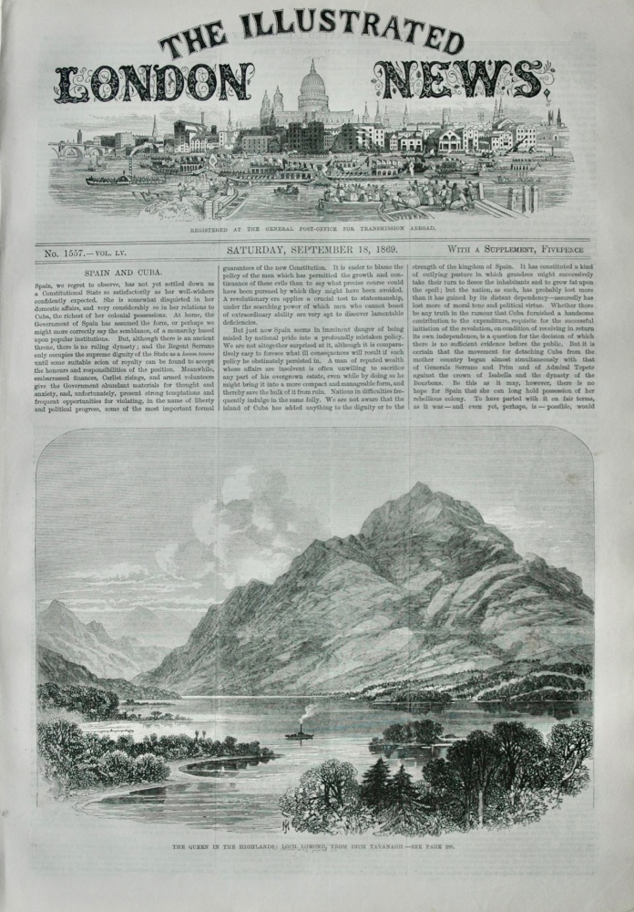 The Illustrated News - September 18, 1869