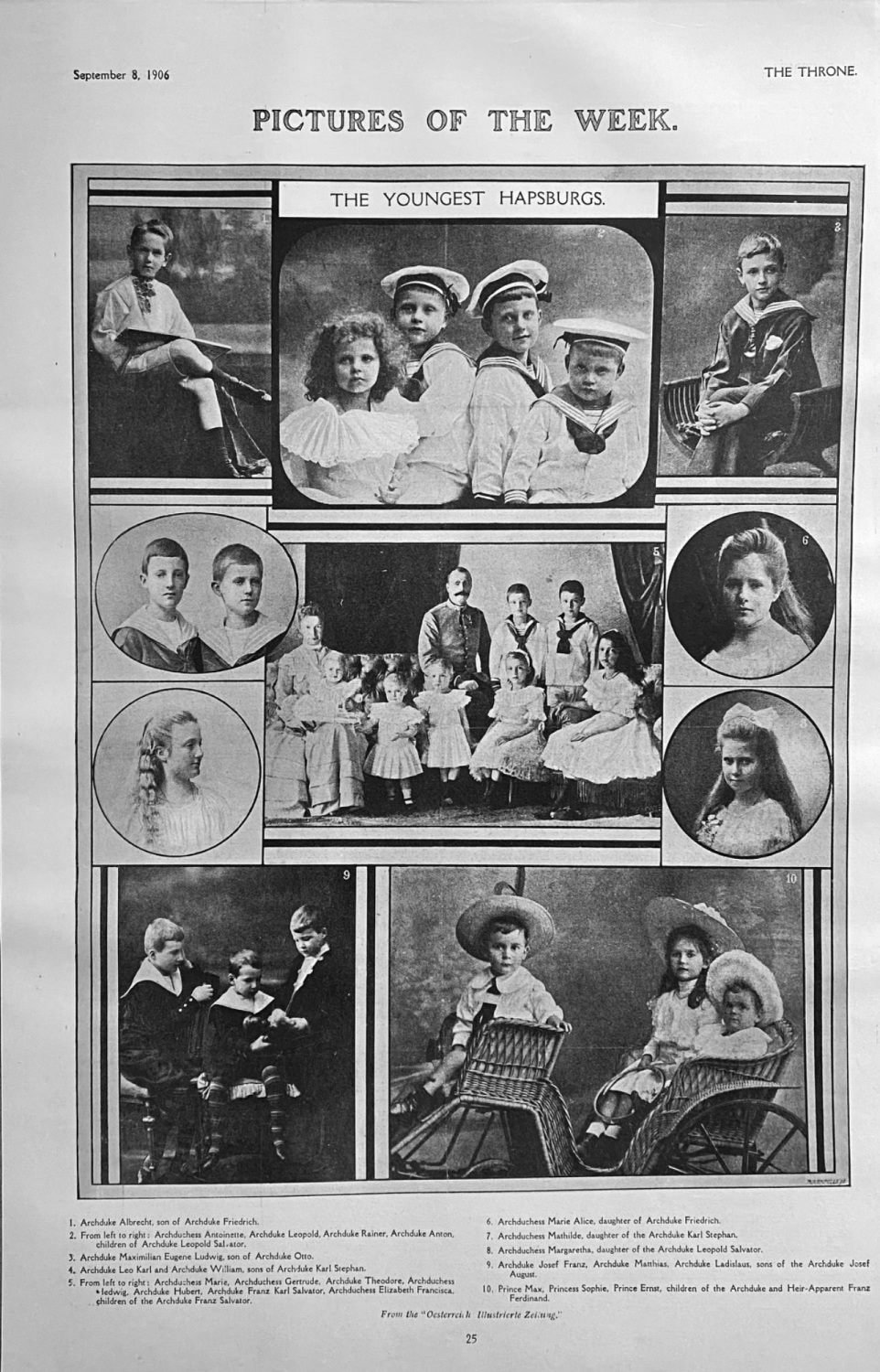 The Youngest Hapsburgs.  1906.