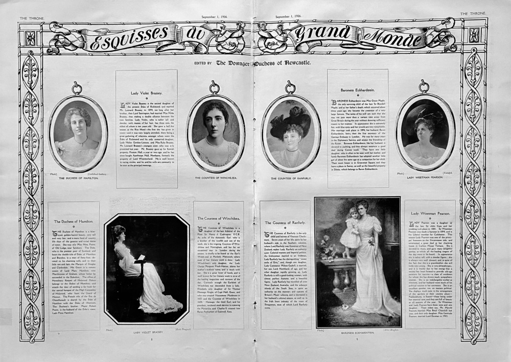 Esquisses au Grand Monde.  1906.