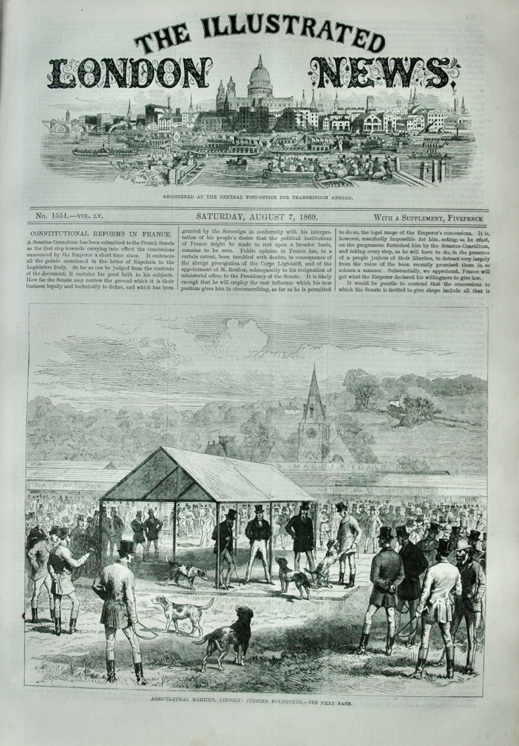The Illustrated London News - August 7, 1869