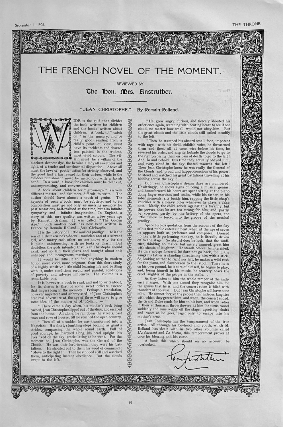 The French Novel of the Moment.  