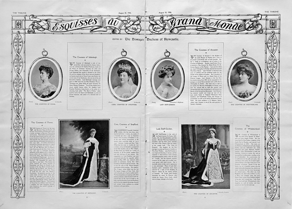 Esquisses au Grand Monde.  1906.