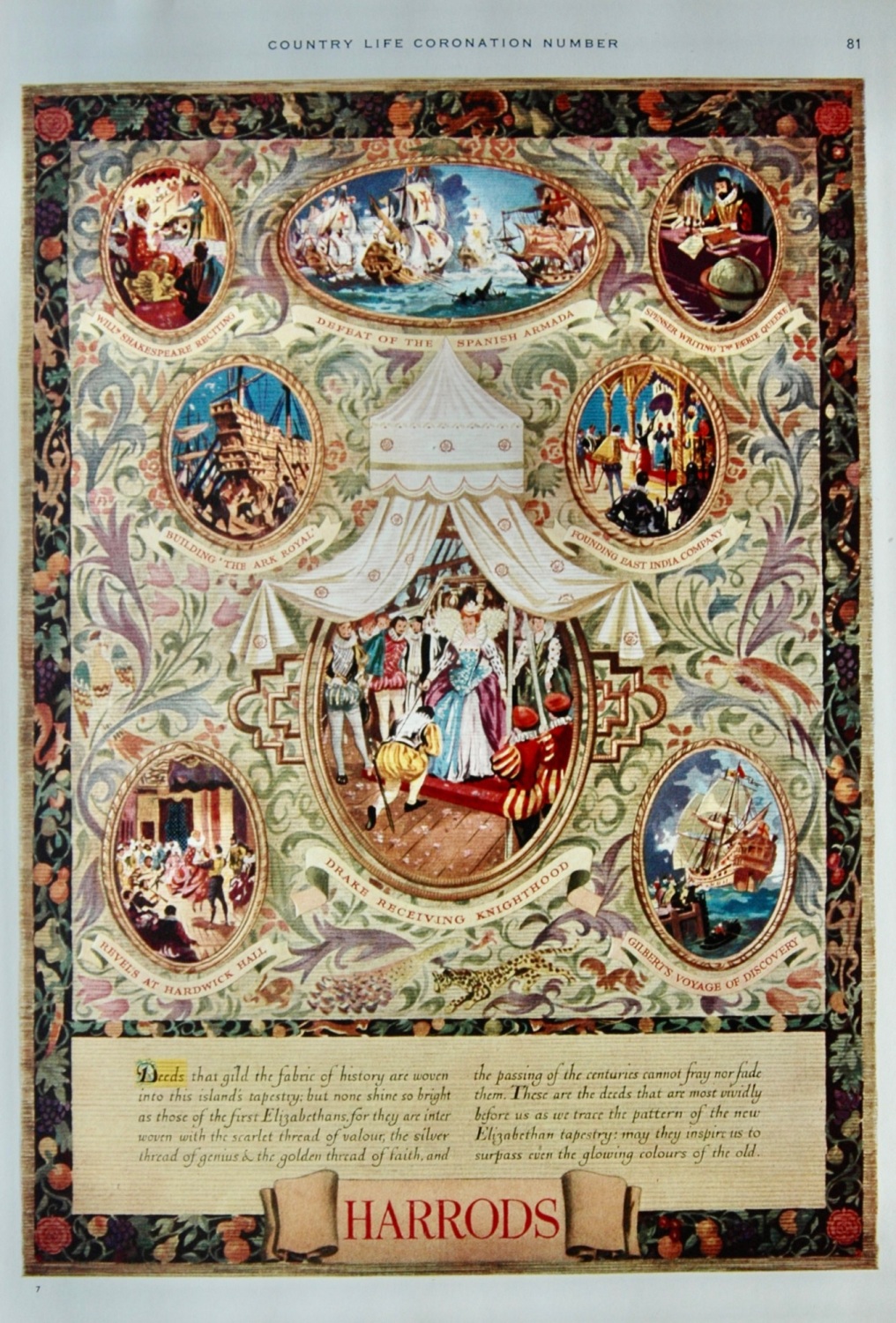 Harrods Advert - 1953