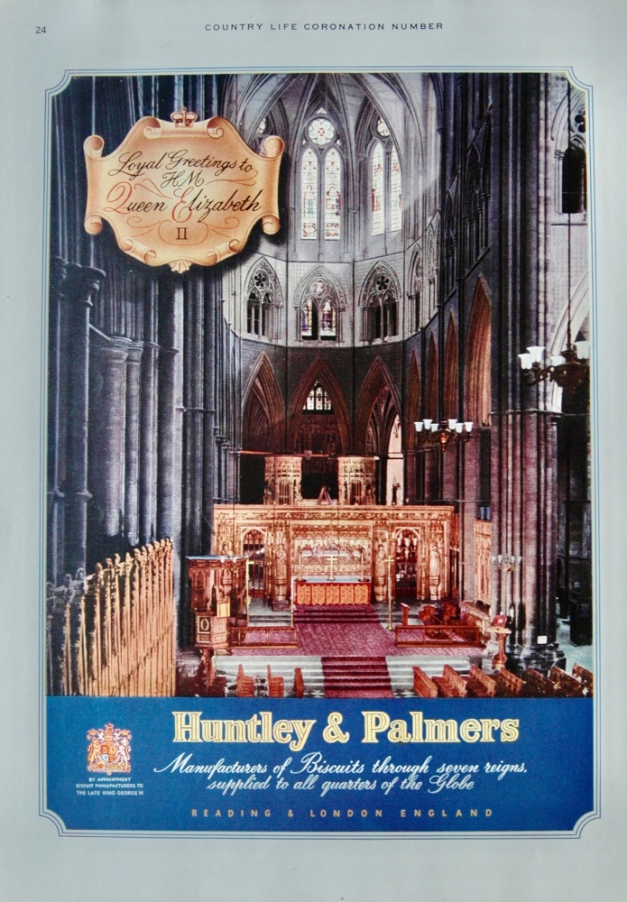 Huntley & Palmers advert - 1953