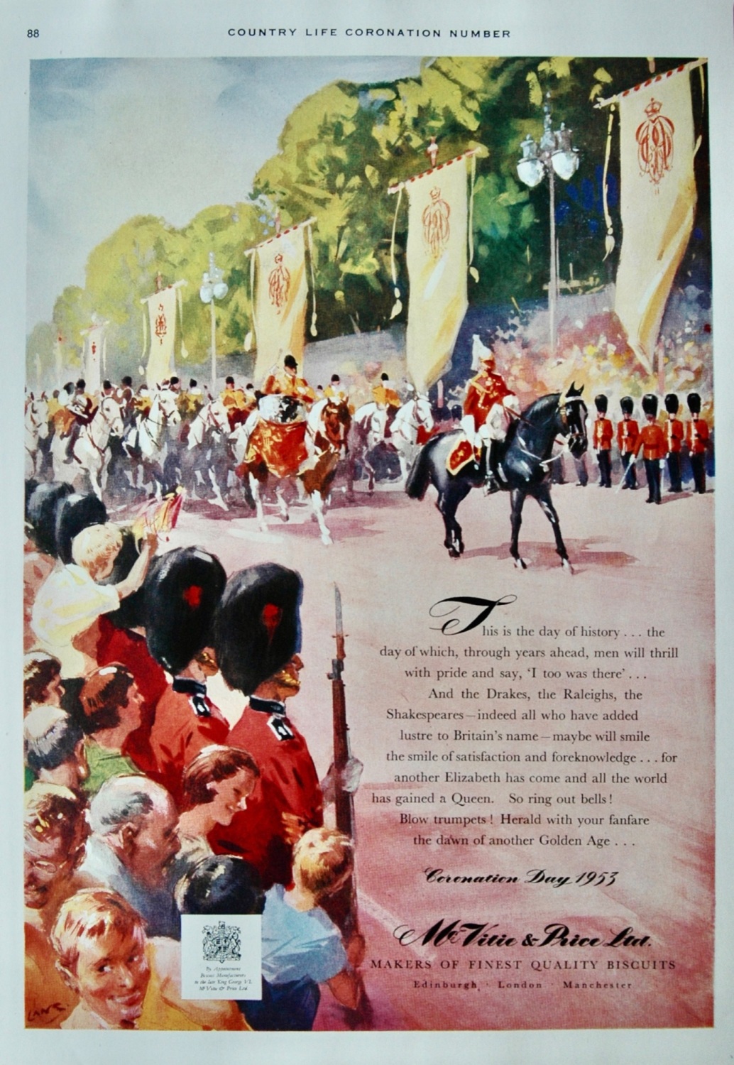 McVitie & Price Ltd advert - 1953