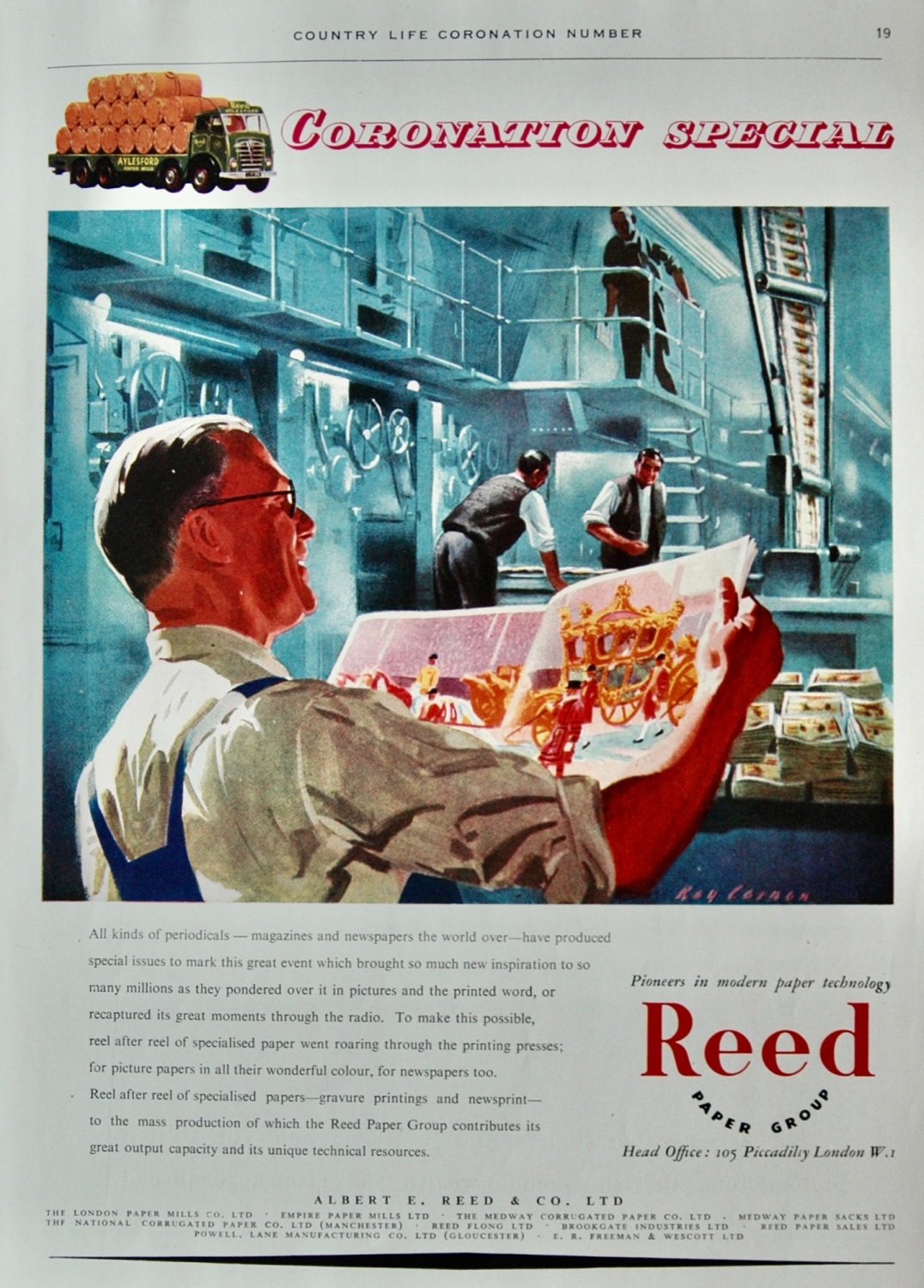 Reed Paper Group Advert - 1953