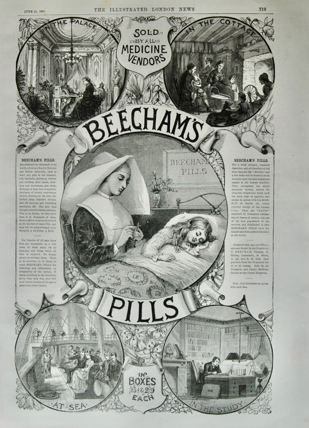 Beecham's Pills advert - 1887