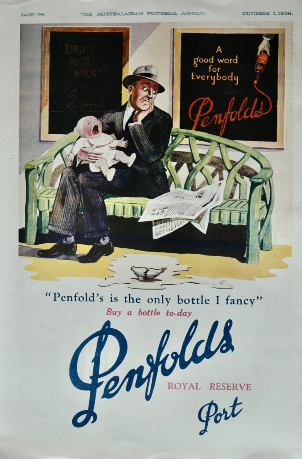 Penfolds Port advert - 1938