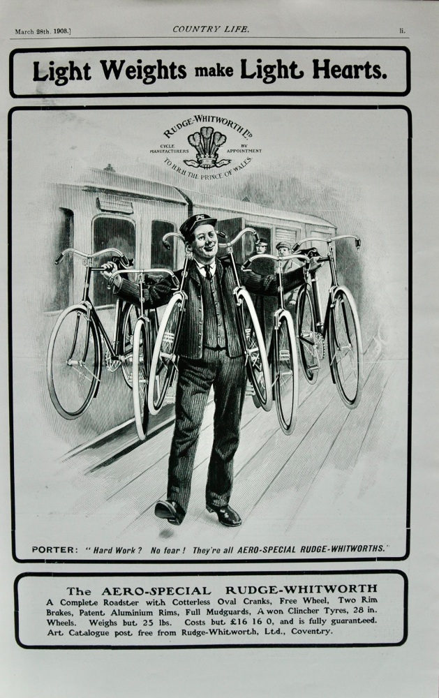 Rudge-Whitworth Ltd advert - 1903