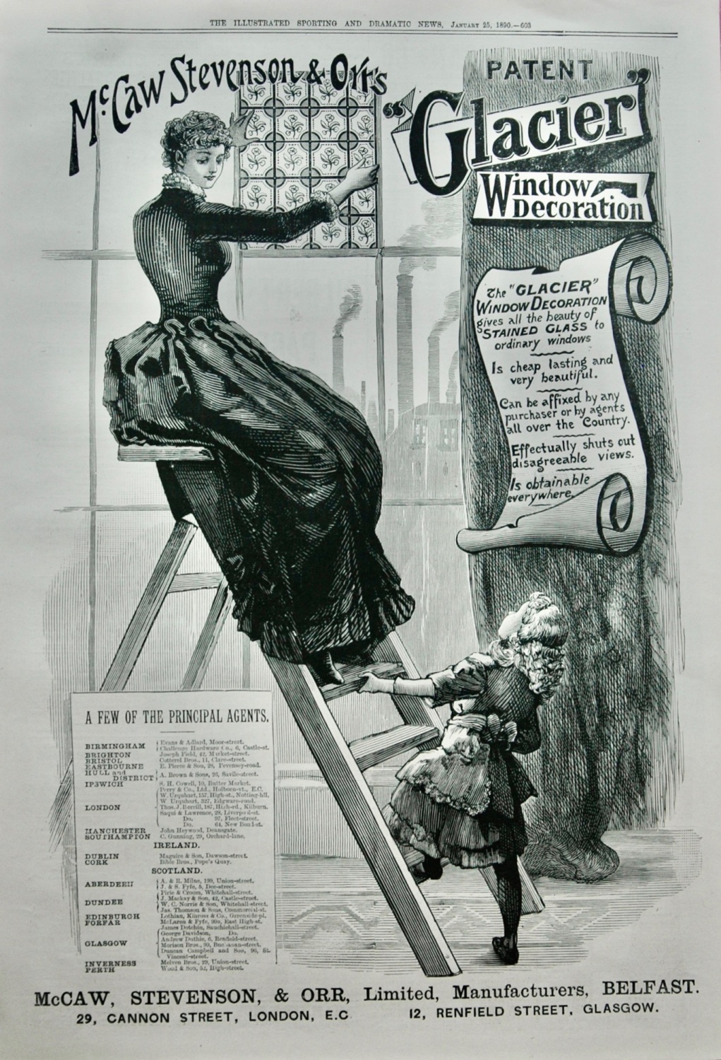 McCaw, Stevenson & Orr Advert - 1890