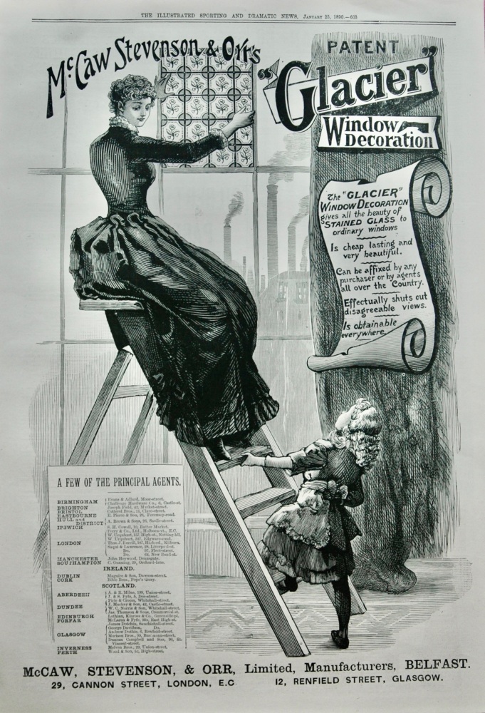 McCaw, Stevenson & Orr Advert - 1890