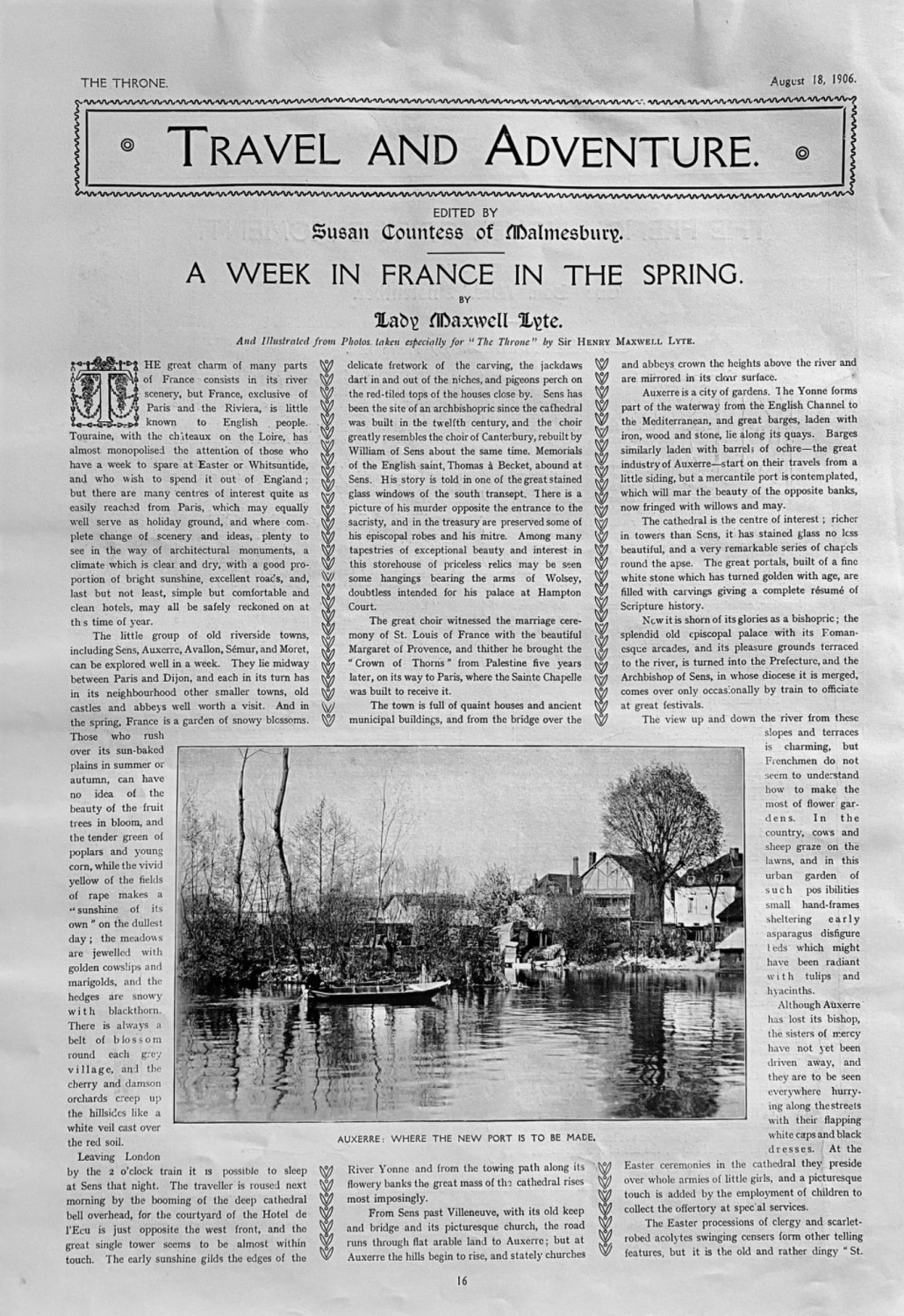 Travel and Adventure. :  A Week in France in the Spring.  1906.