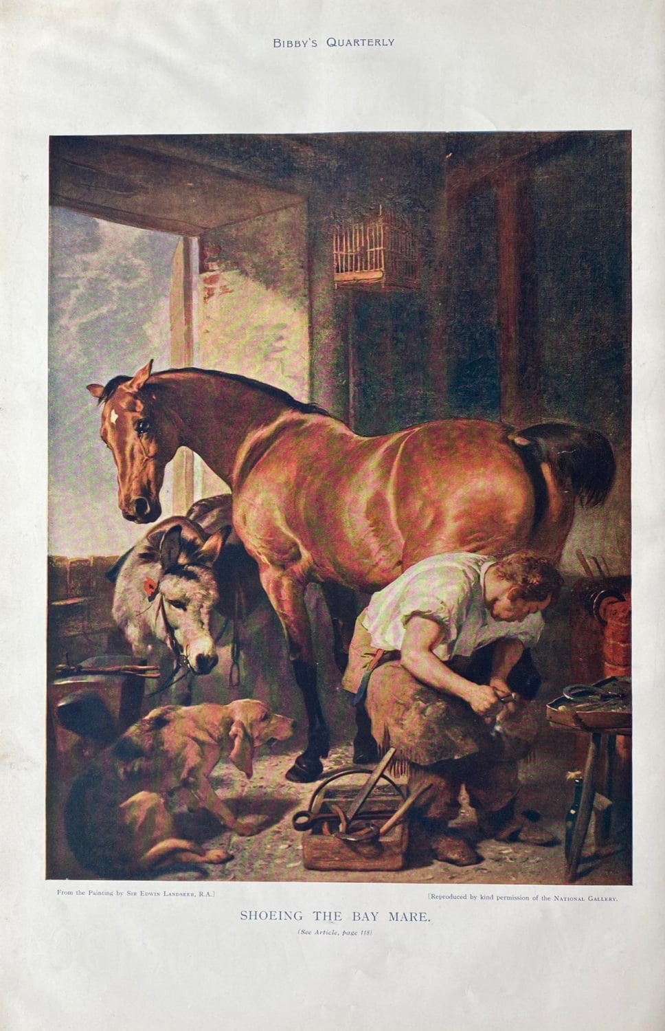 Shoeing the Bay Mare - 1904