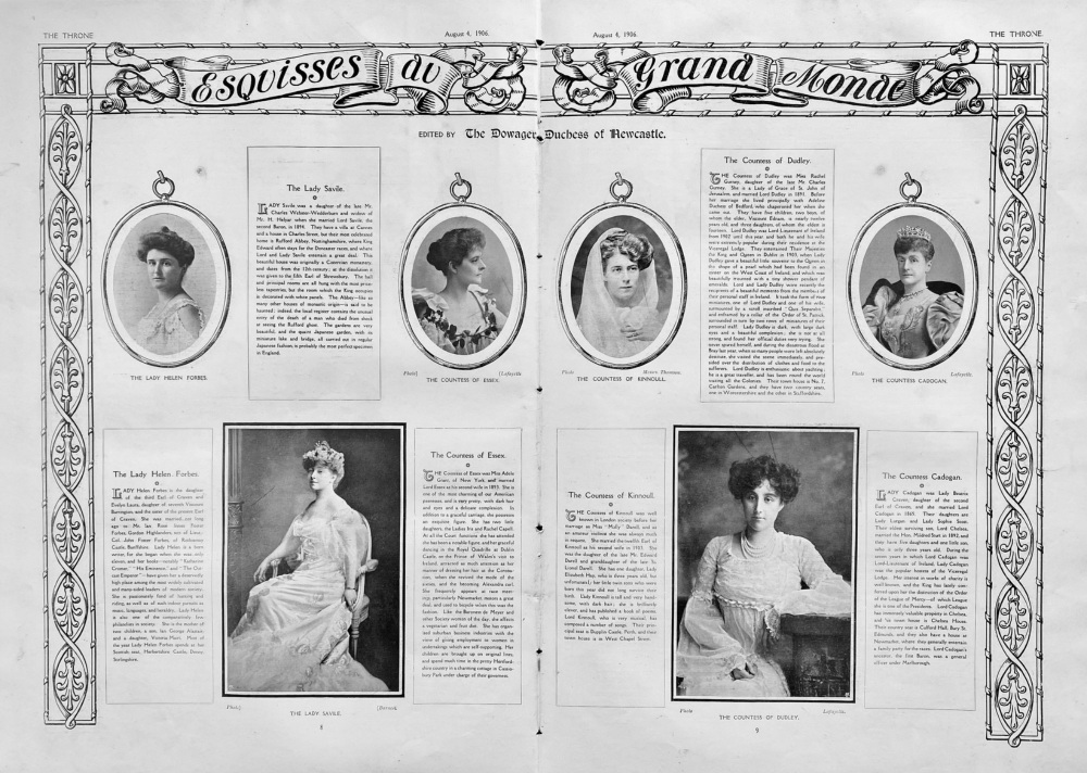 Esquisses au Grand Monde.  1906.