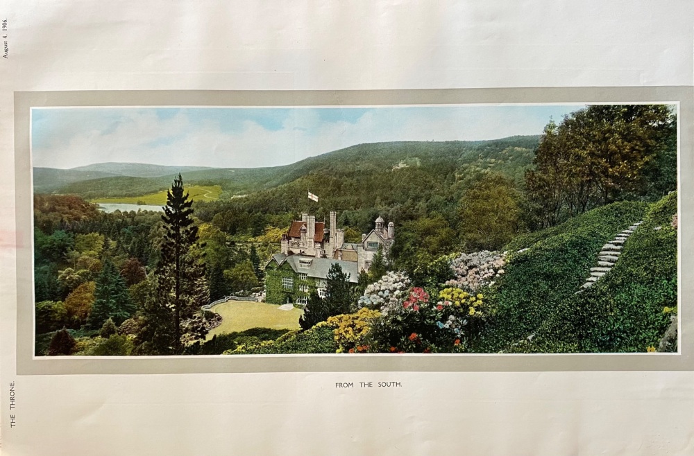 Gardens of Cragside House, Rothbury, Morpeth, Northumberland.  1906.