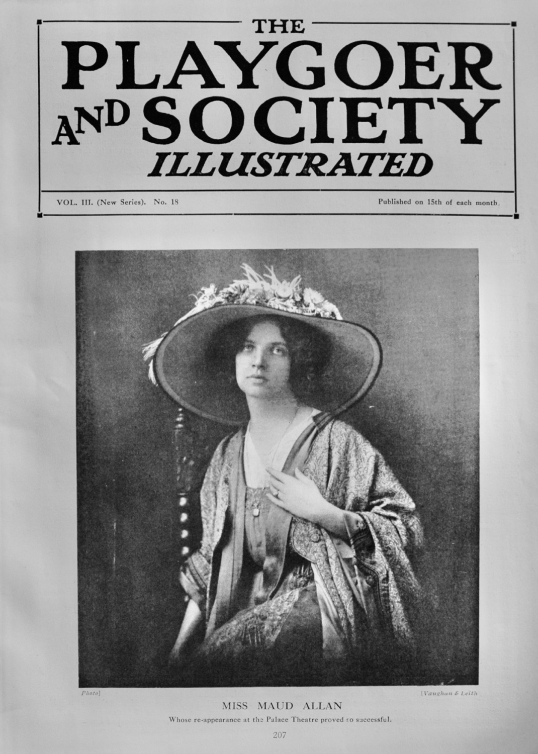 The Playgoer and Society Illustrated - Vol III - No 18