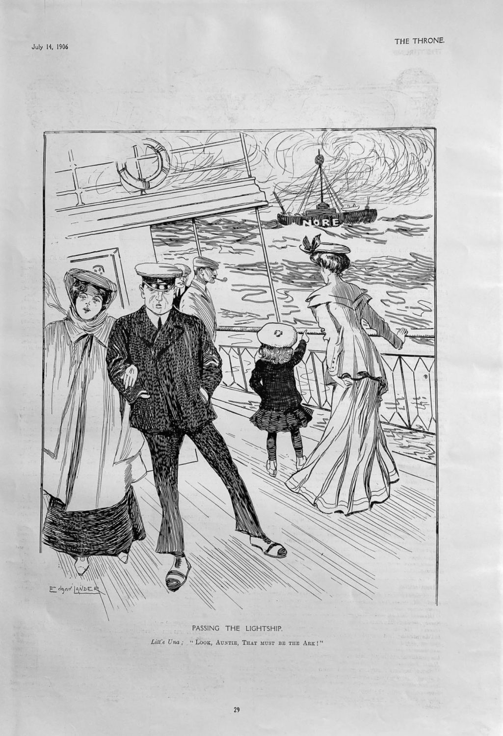 Passing the Lightship.  1906.