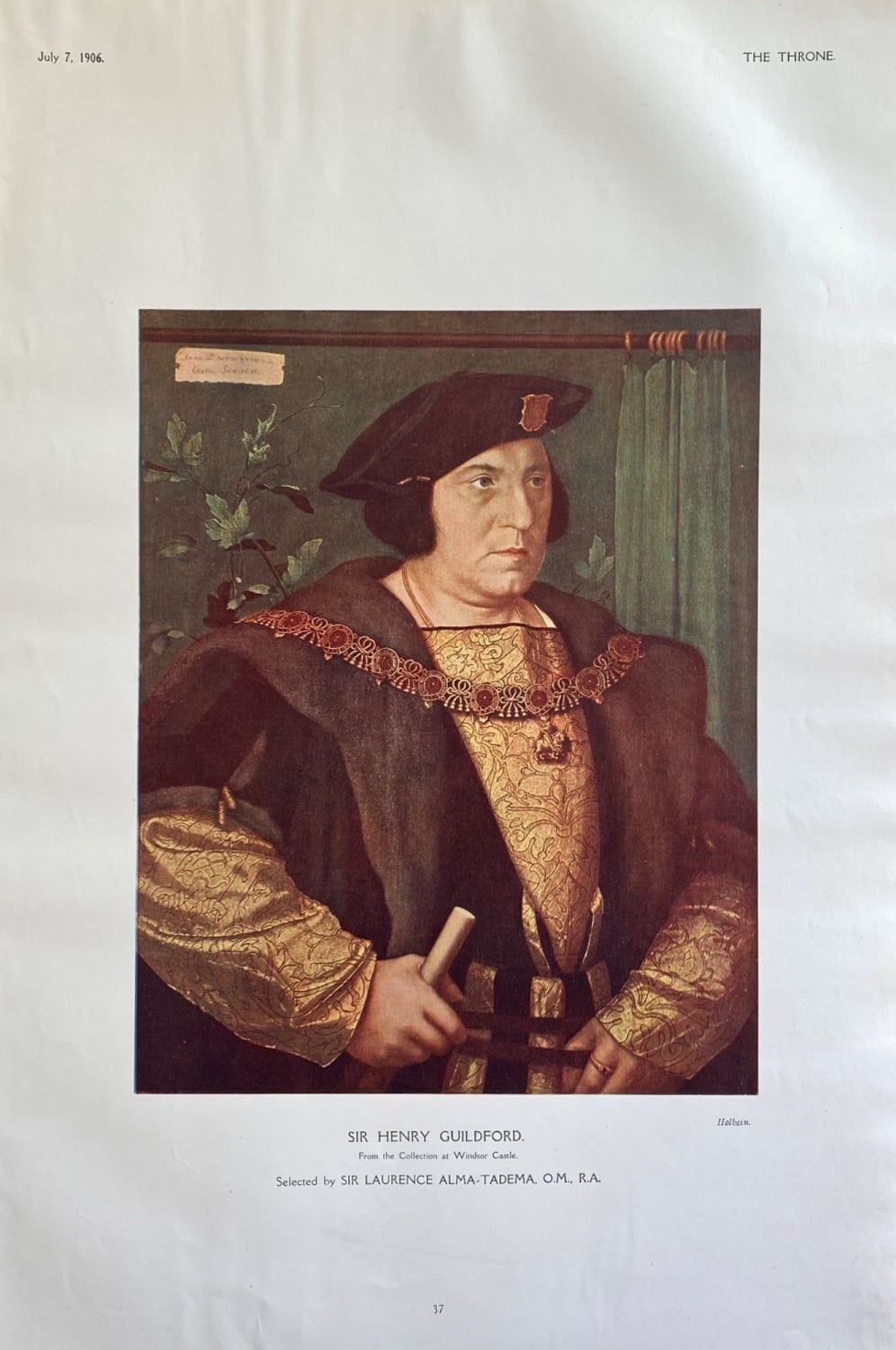 Sir Henry Guildford.  1906.