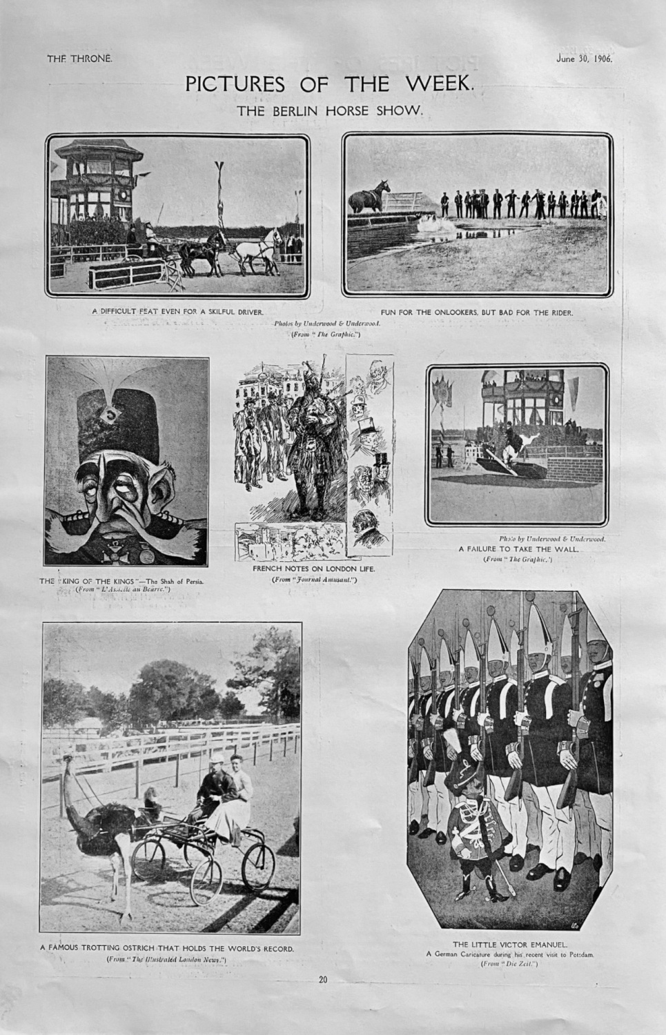 The Berlin Horse Show.  1906.