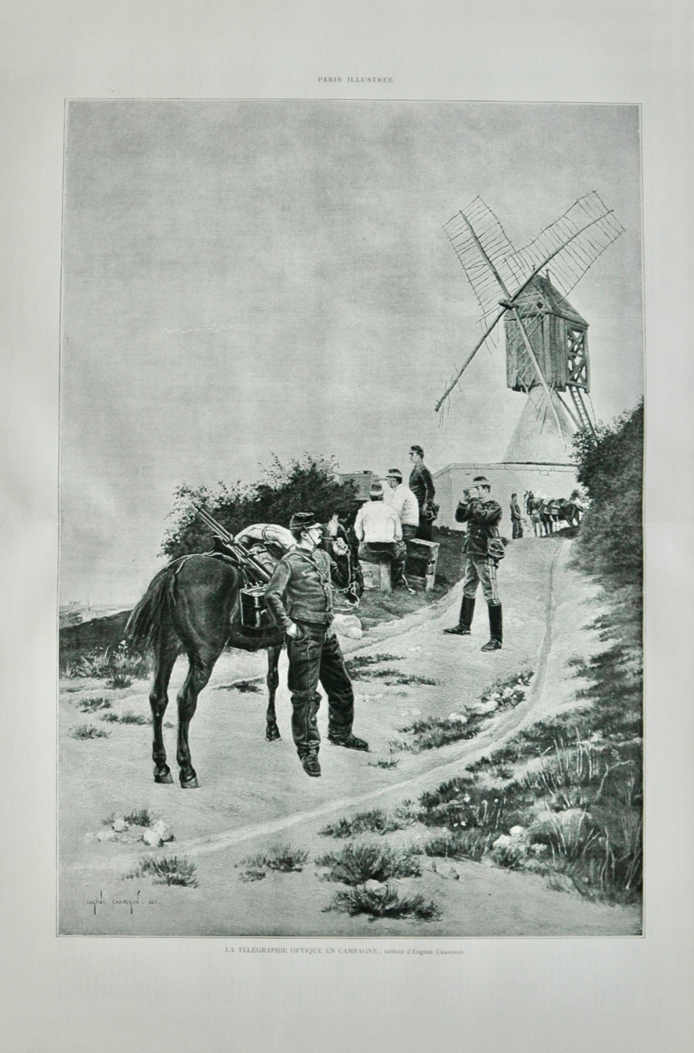Optical Telegraphy in the Countryside - 1888