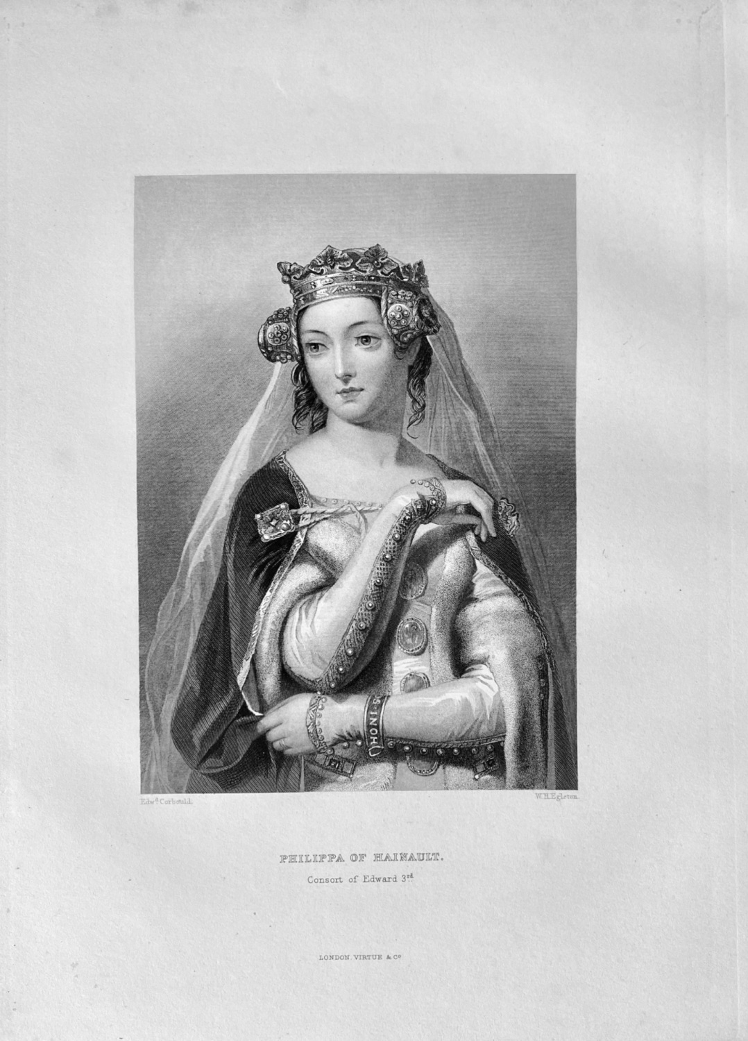 Philippa of Hainault. :  Consort of Edward 3rd.