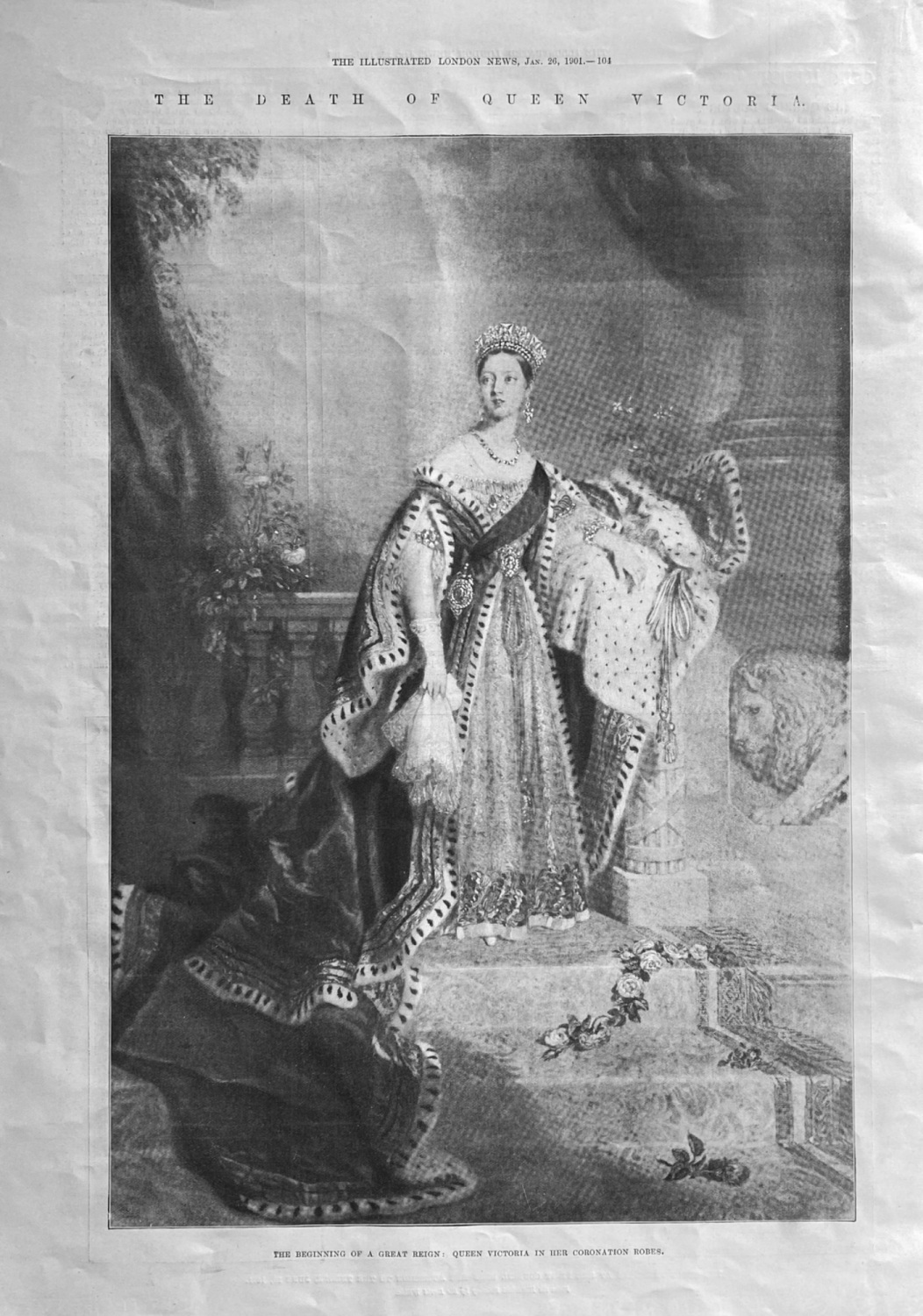 The Death of Queen Victoria. :  Queen Victoria in Her Coronation Robes.  19