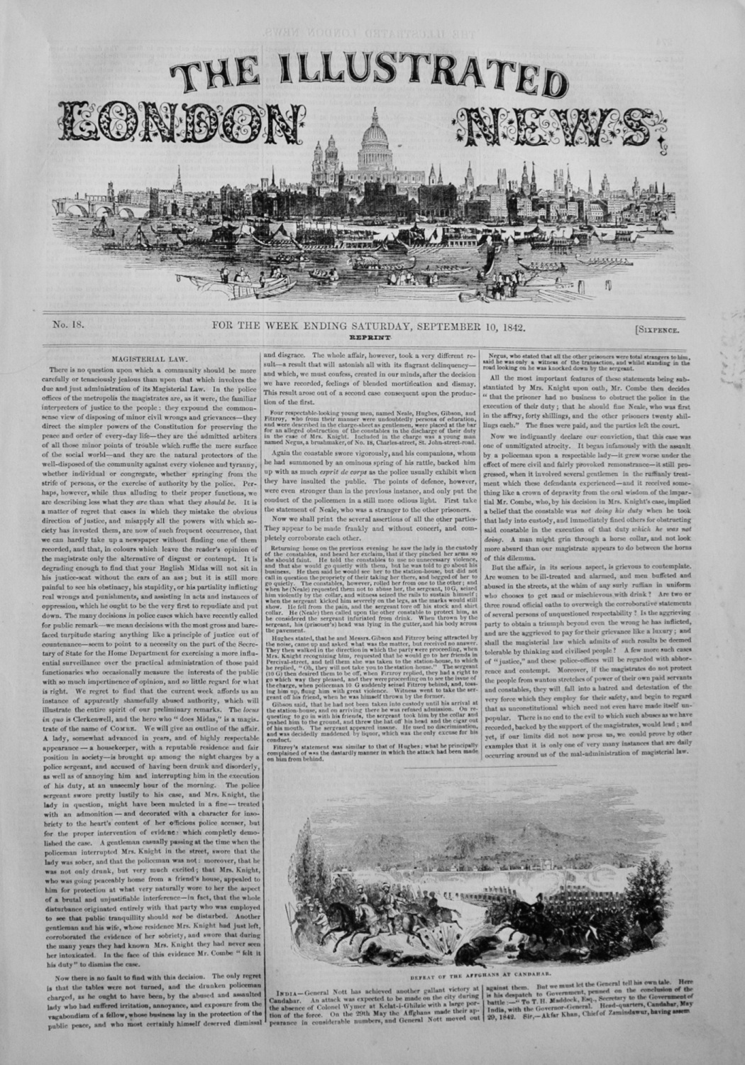 The Illustrated London News - September 10, 1842