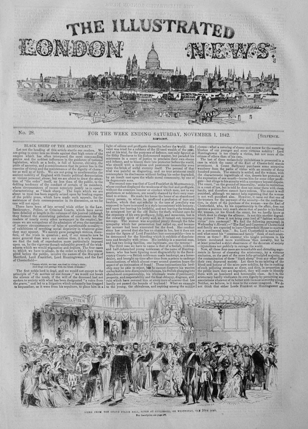 The Illustrated London News - November 1, 1842