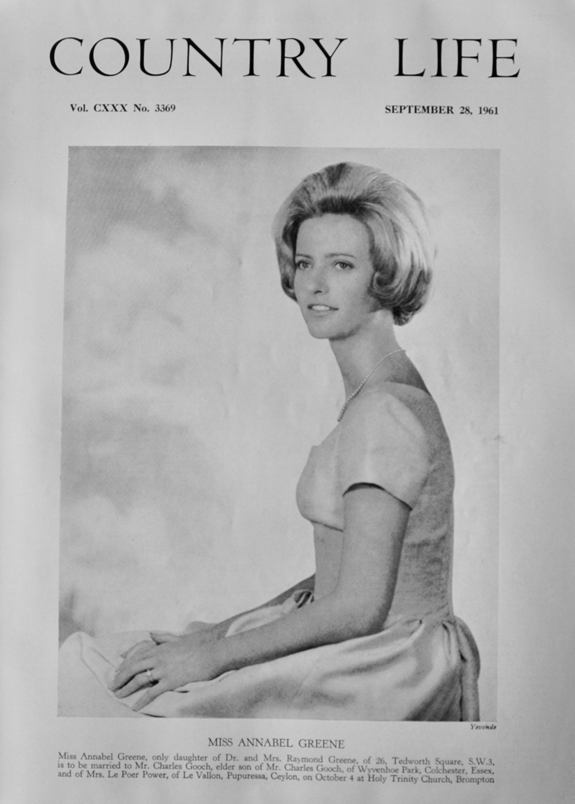 Country Life - September 28, 1961