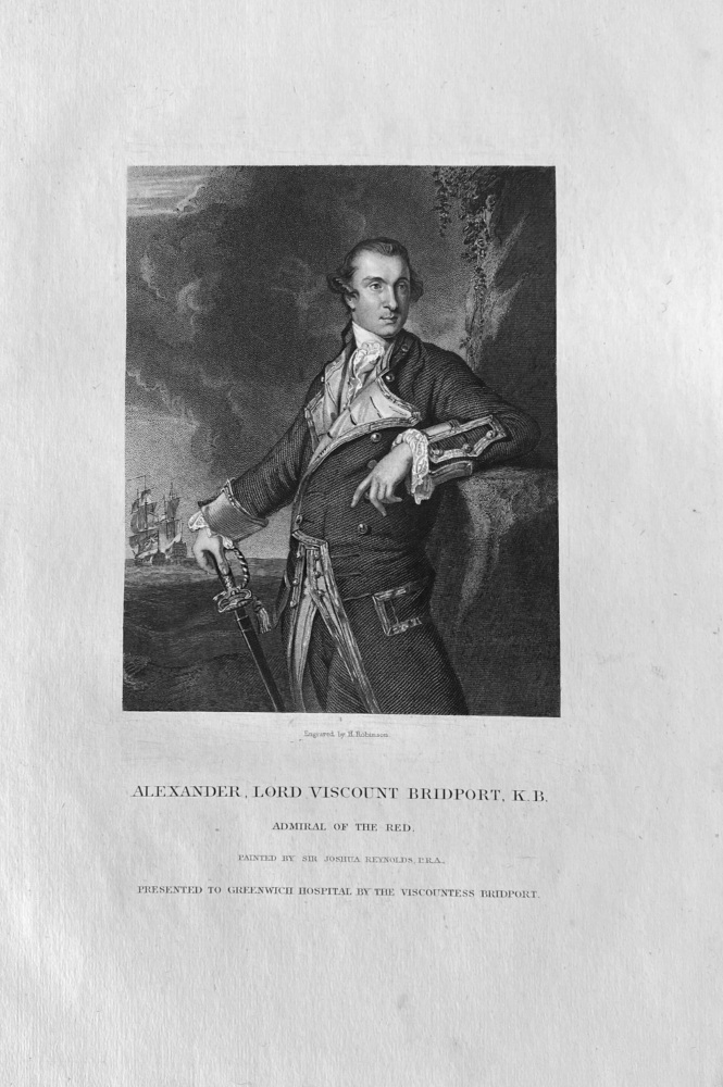 Alexander,  Lord Viscount Bridport,  K.B.  Admiral of the Red.