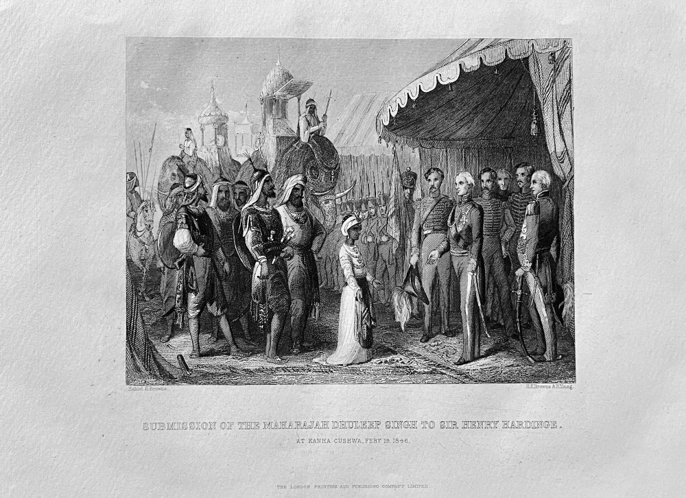 Submission of the Maharajah Dhuleep Singh to Sir Henry Hardinge.