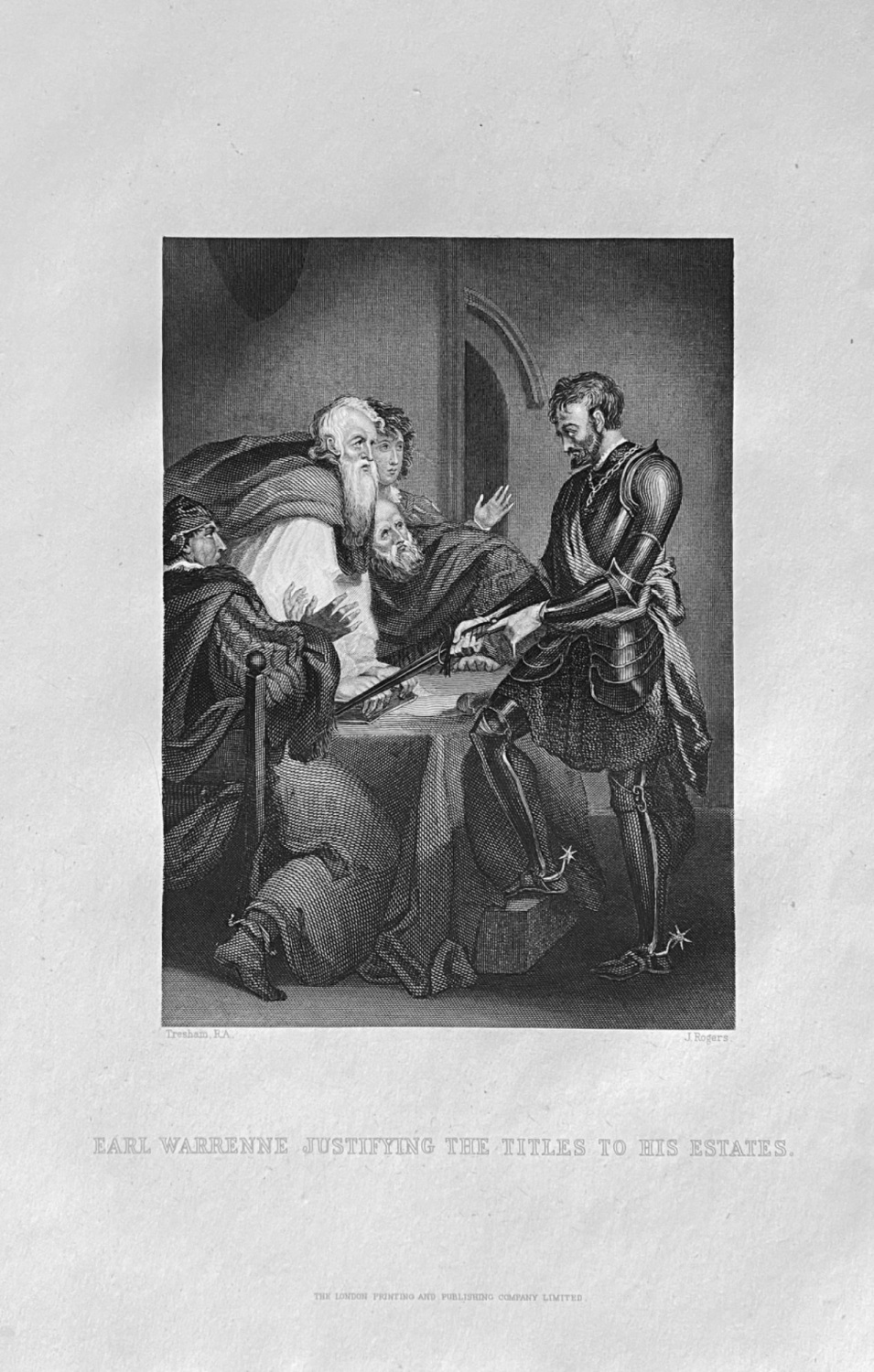 Earl Warrenne Justifying the Titles to His Estates.