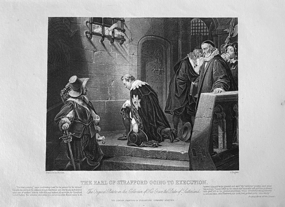 The Earl of Strafford Going to Execution.