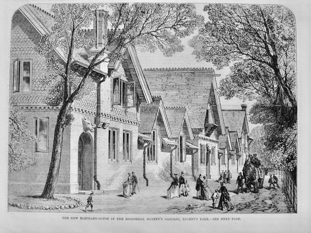 The New Elephant House - 1859