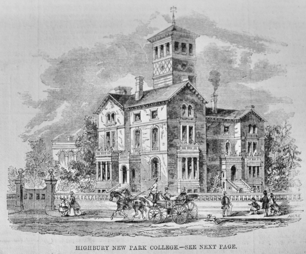 Highbury New Park College - 1859