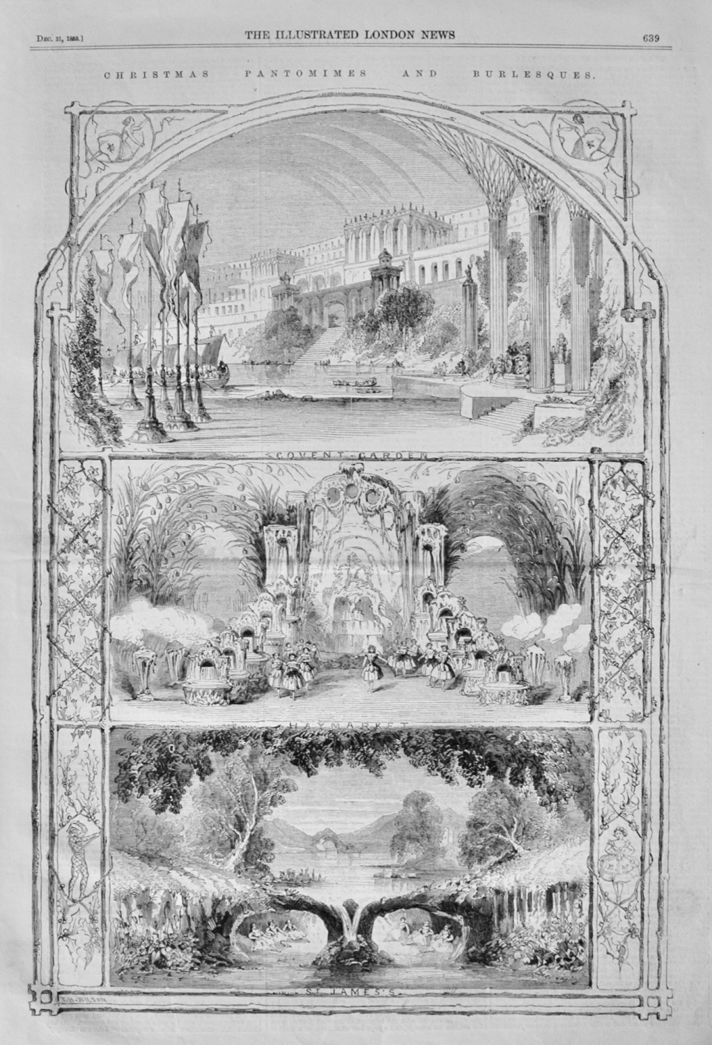 Christmas Pantomimes and Burlesques - 1859