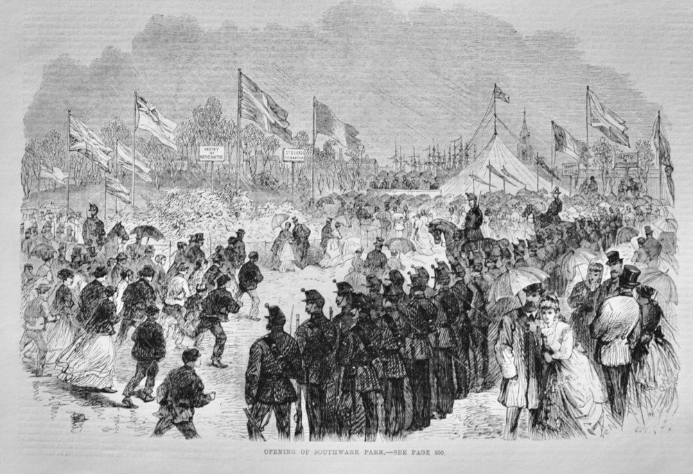 Opening of Southwark Park - 1869